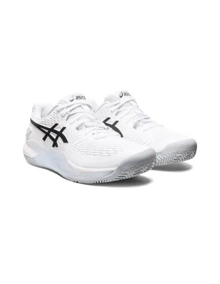 Asics Gel-Resolution 9 Clay Blanco Negro | Ofertas de pádel